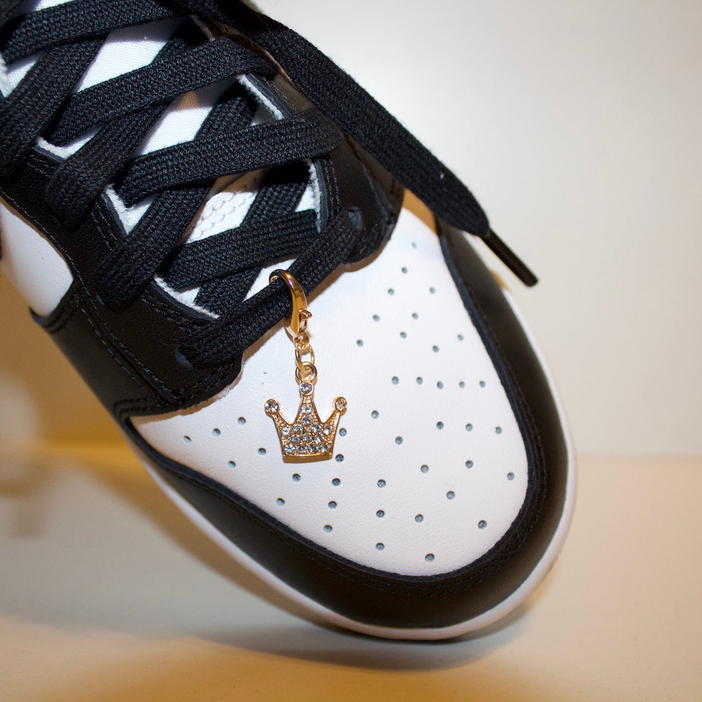 Diamond Embellished Crown Sneaker Pendant