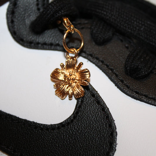 Golden Lotus Flower Charm
