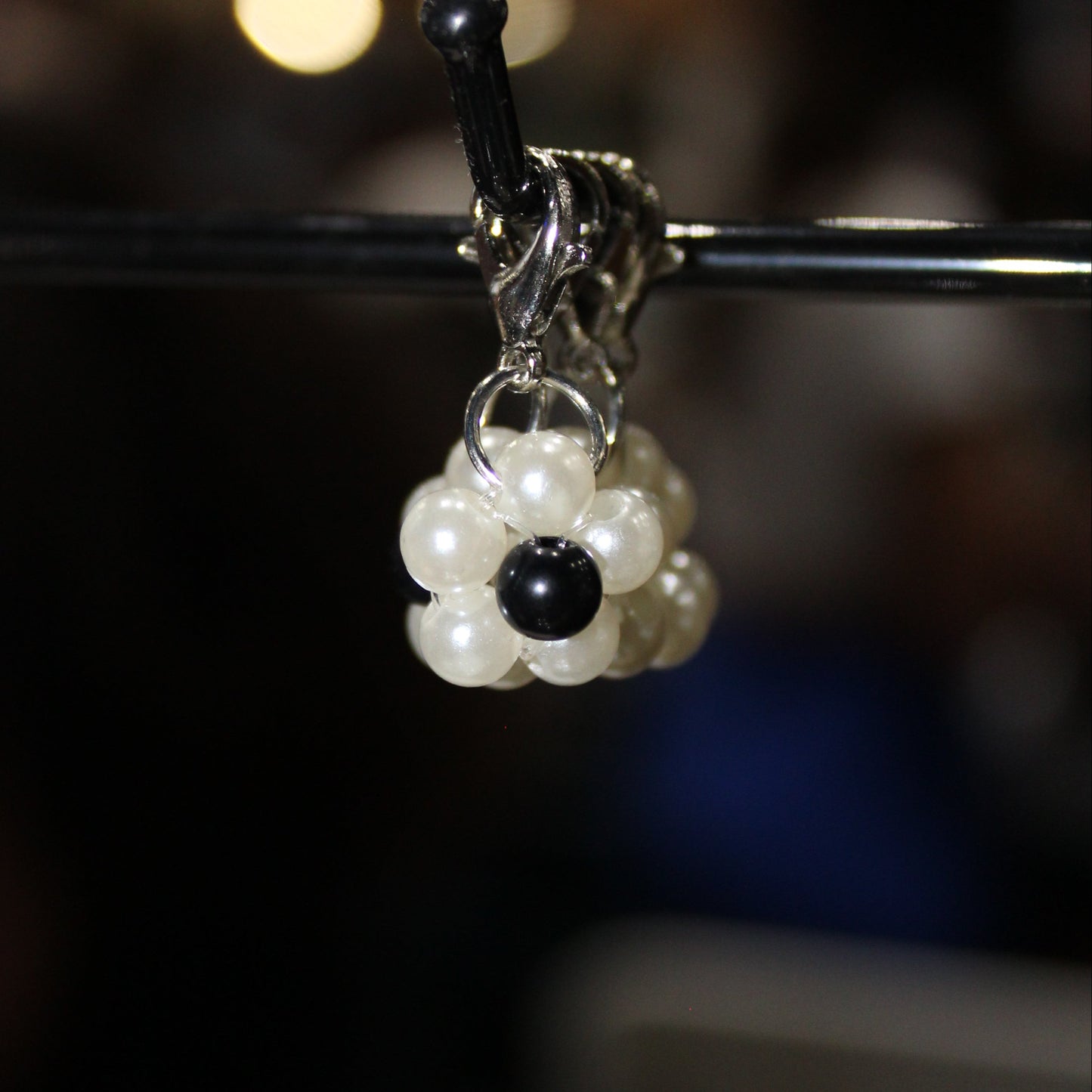 Mini Pearl Flower Sneaker Pendant