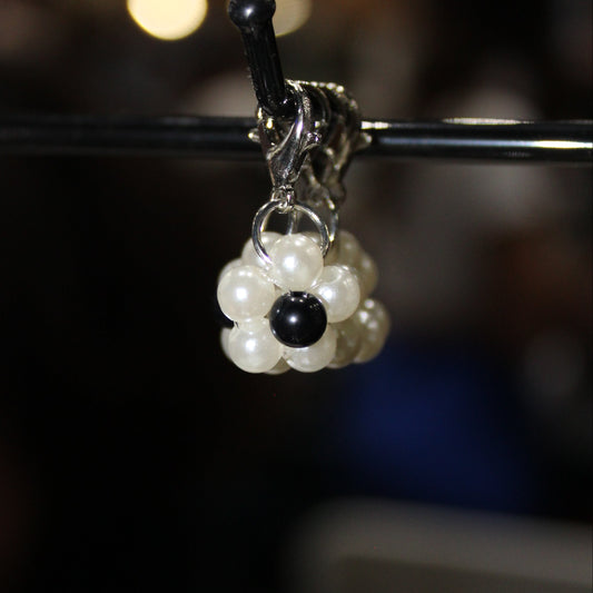 Mini Pearl Flower Sneaker Pendant
