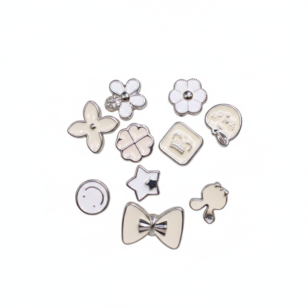 Creme Shoelace Charm Set
