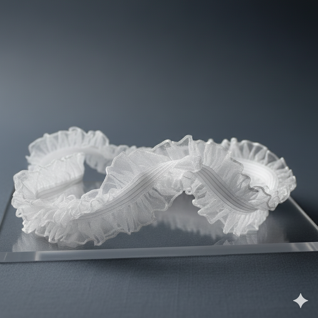 White Ruffle Laces