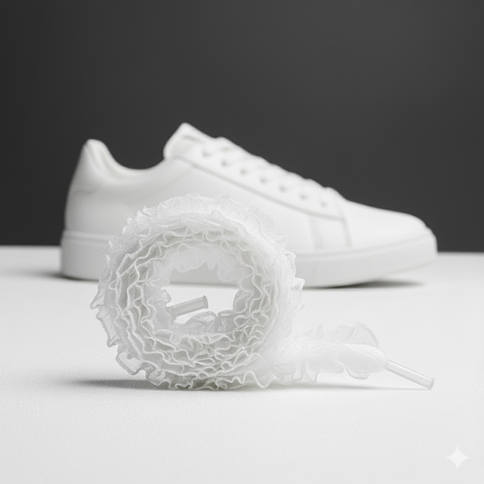 White Ruffle Laces