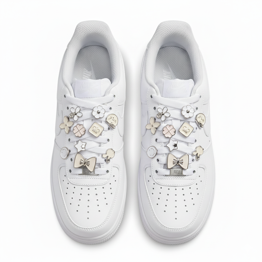 Creme Shoelace Charm Set