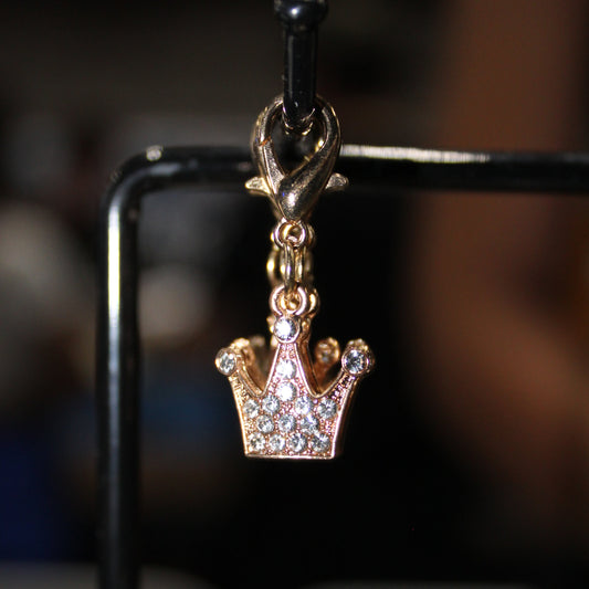Diamond Embellished Crown Sneaker Pendant