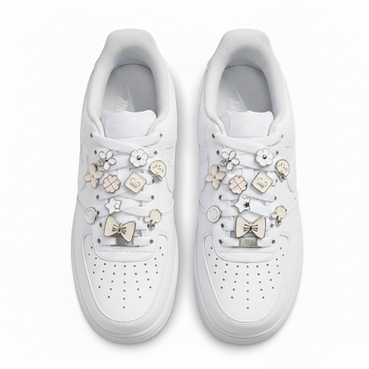 Creme Shoelace Charm Set